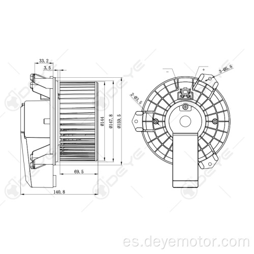 Motor de ventilador de aire acondicionado universal para FORD MUSTANG